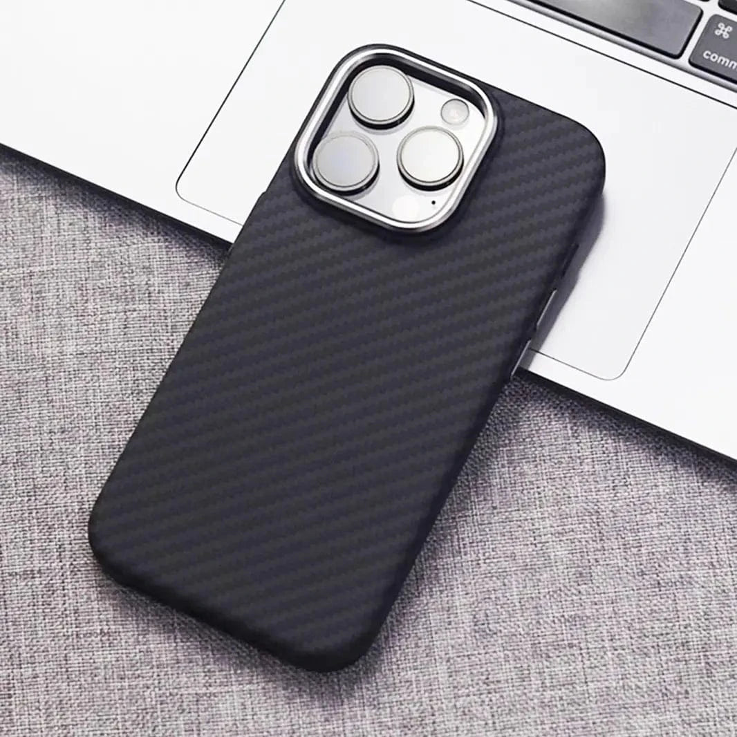 Aramid Fiber Magnetic Magsafe Slim Case for iPhone 16 Pro Max