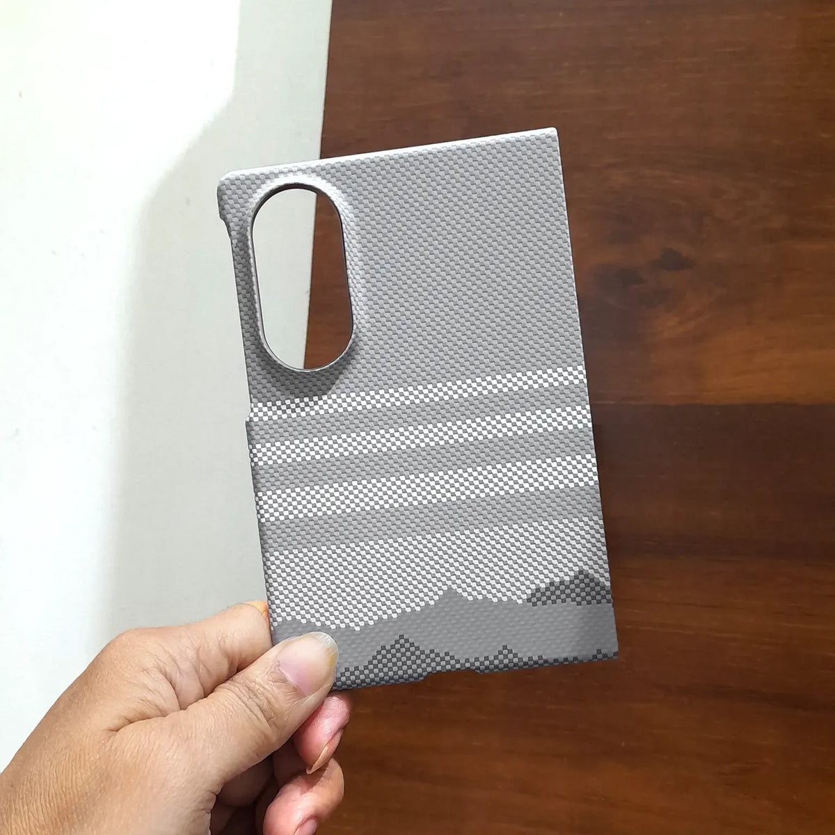 Aramid Fiber Texture Magnetic Magsafe Slim Case for Samsung Z Fold8 KTSUSAQQ4 8970722935312