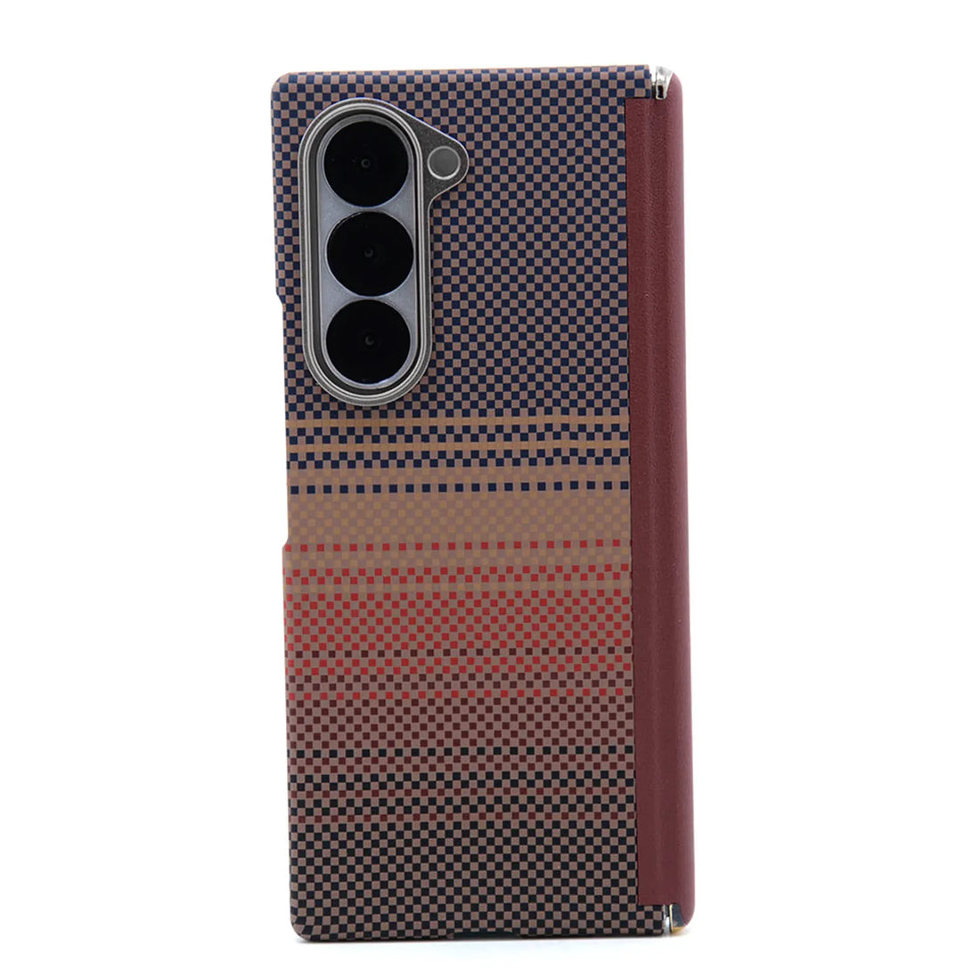 Aramid Fiber Texture Magnetic Magsafe Slim Case with Hinge for Samsung Z Fold7 KTSUMLUDZ 8905175996856