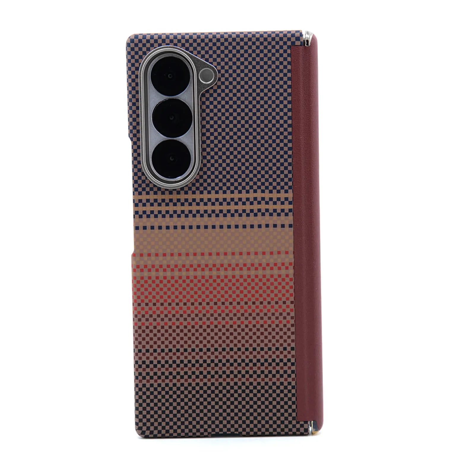 Aramid Fiber Texture Magnetic Magsafe Slim Case with Hinge for Samsung Z Fold7 KTSUMLUDZ 8905175996856