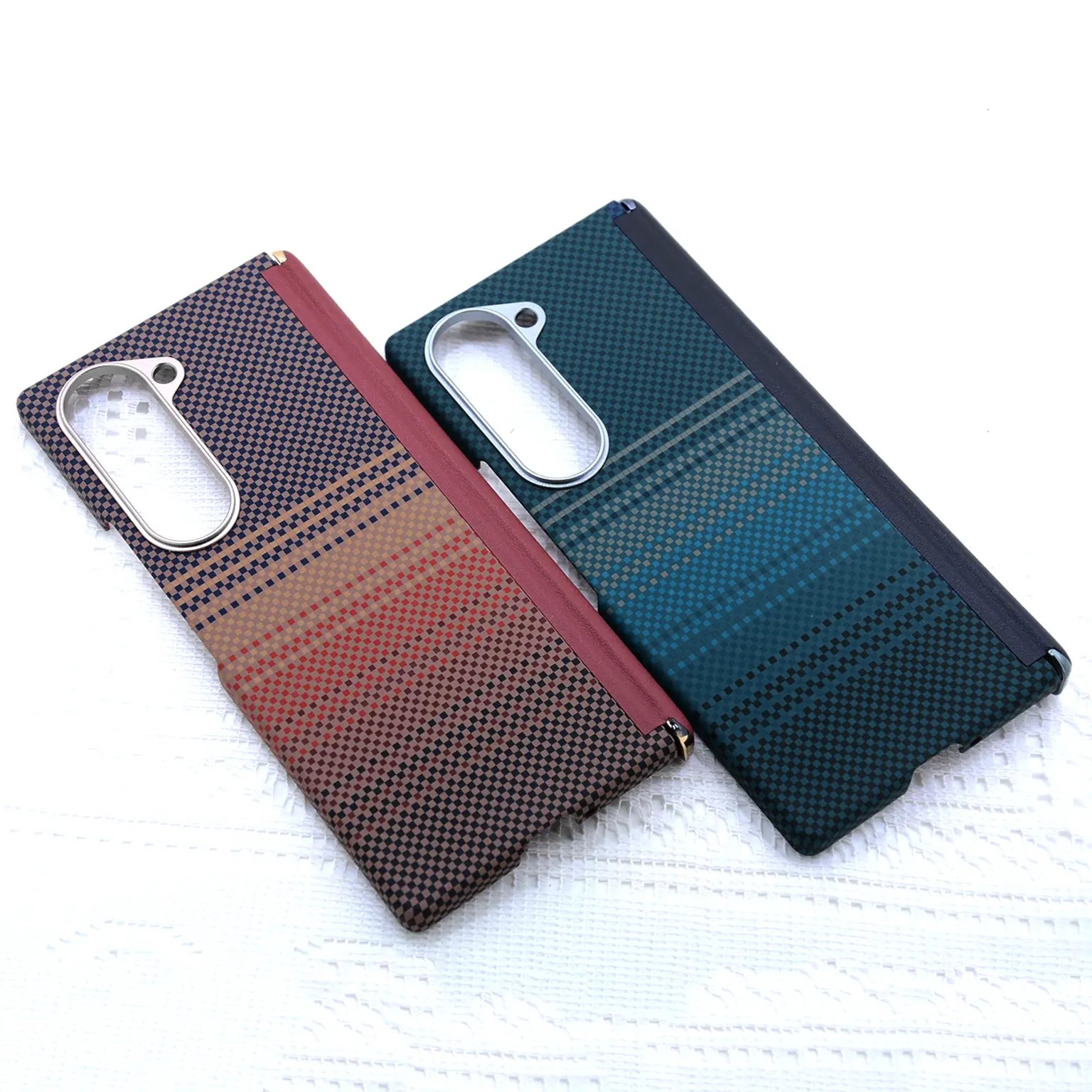 Aramid Fiber Texture Magnetic Magsafe Slim Case with Hinge for Samsung Z Fold7