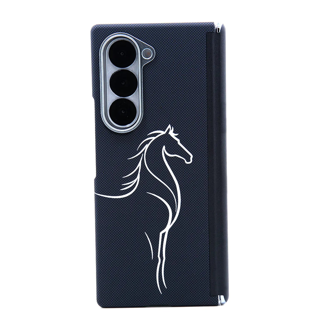 Aramid Fiber Texture Magnetic Magsafe Slim Case with Hinge for Samsung Z Fold7 KTSUX7126 8926918088461