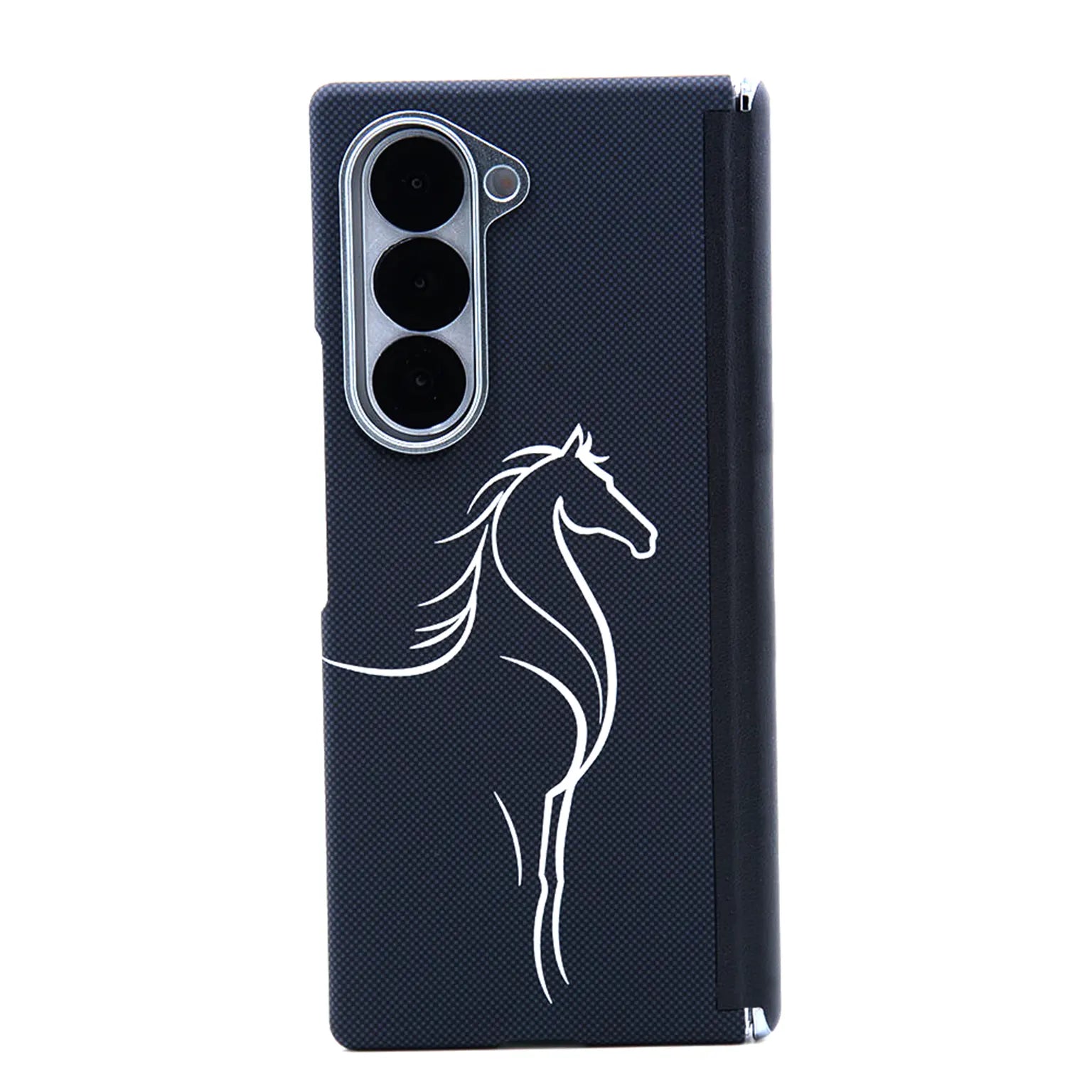 Aramid Fiber Texture Magnetic Magsafe Slim Case with Hinge for Samsung Z Fold7 KTSUX7126 8926918088461