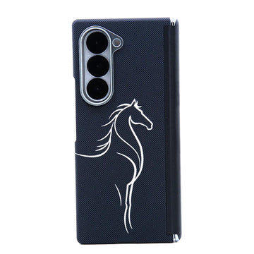 Aramid Fiber Texture Magnetic Magsafe Slim Case with Hinge for Samsung Z Fold7 KTSUX7126 8926918088461