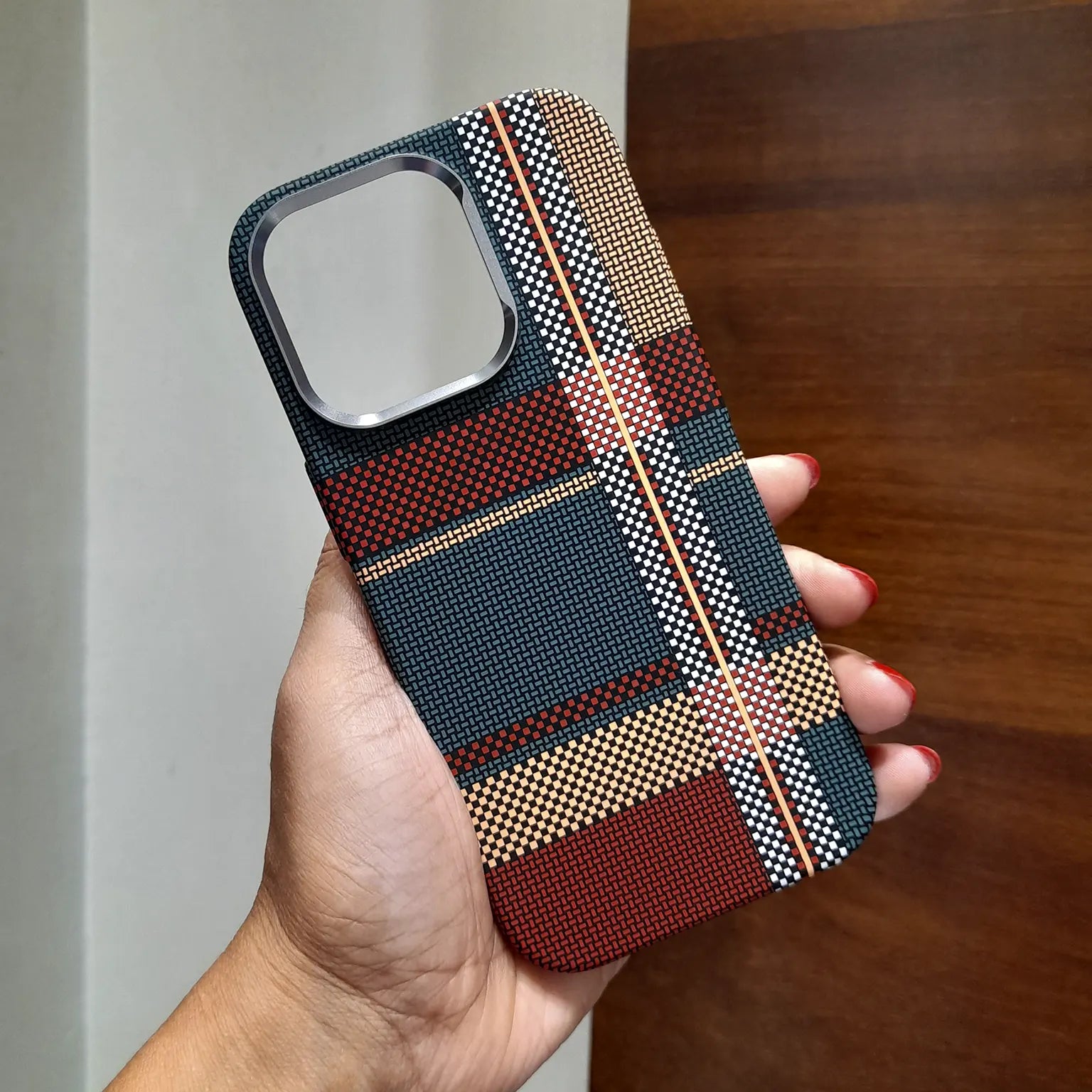 Aramid Texture Magnetic Magsafe Slim Case for iPhone 16 KTSUCXMKP 8901643437197