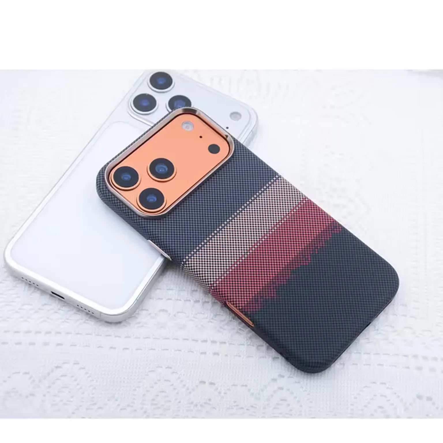 Aramid Texture Magnetic Magsafe Slim Case for iPhone 17 Pro KTSU44CHE 8905736884196