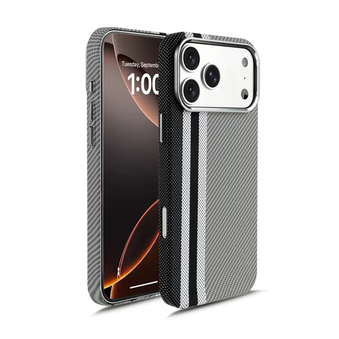 Aramid Texture Magnetic Magsafe Slim Case for iPhone 17 Pro KTSUJHYG8 8978300708082