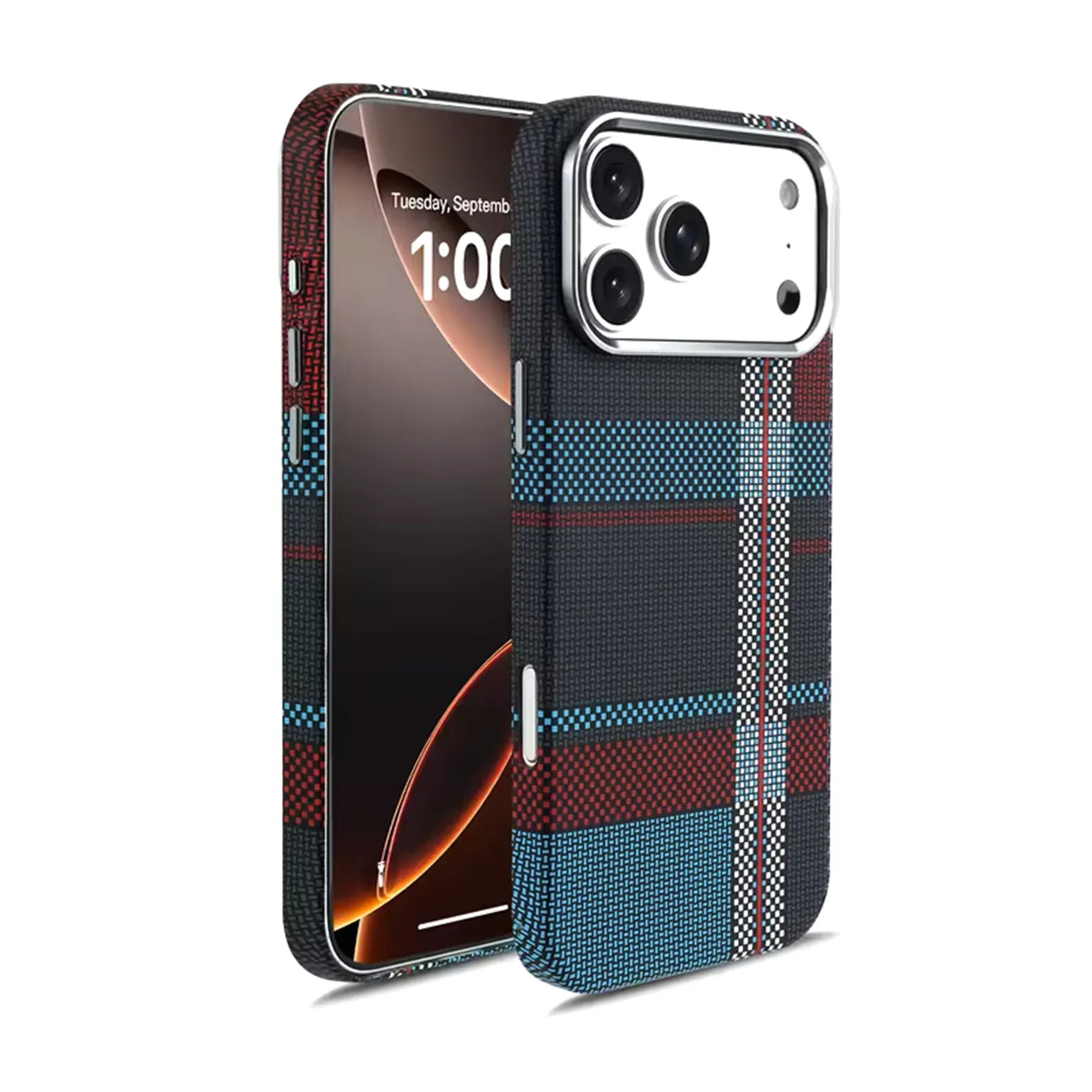 Aramid Texture Magnetic Magsafe Slim Case for iPhone 17 Pro KTSU9QXEZ 8990299325835