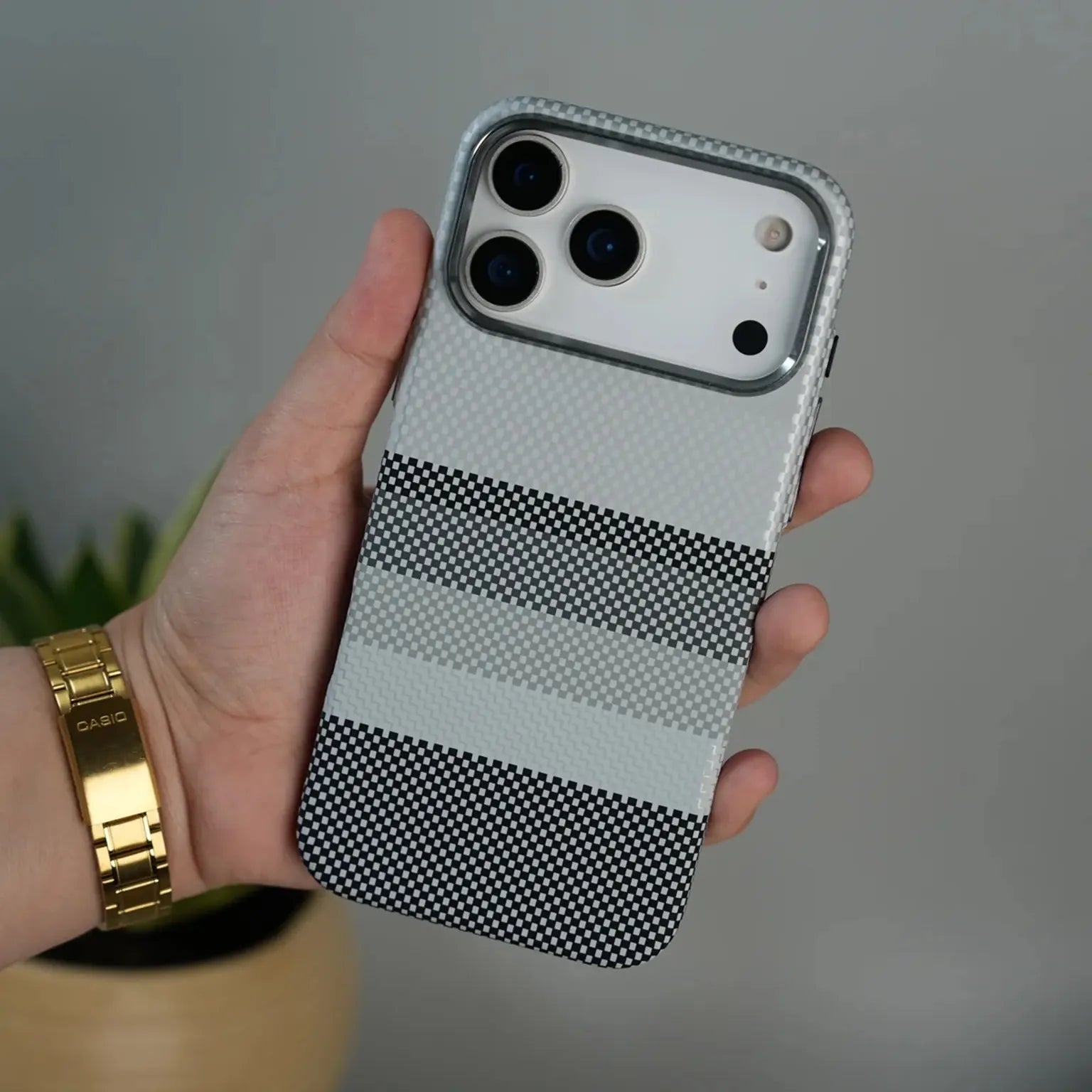 Aramid Texture Magnetic Magsafe Slim Case for iPhone 17 Pro KTSU0SYZC 8925416212934