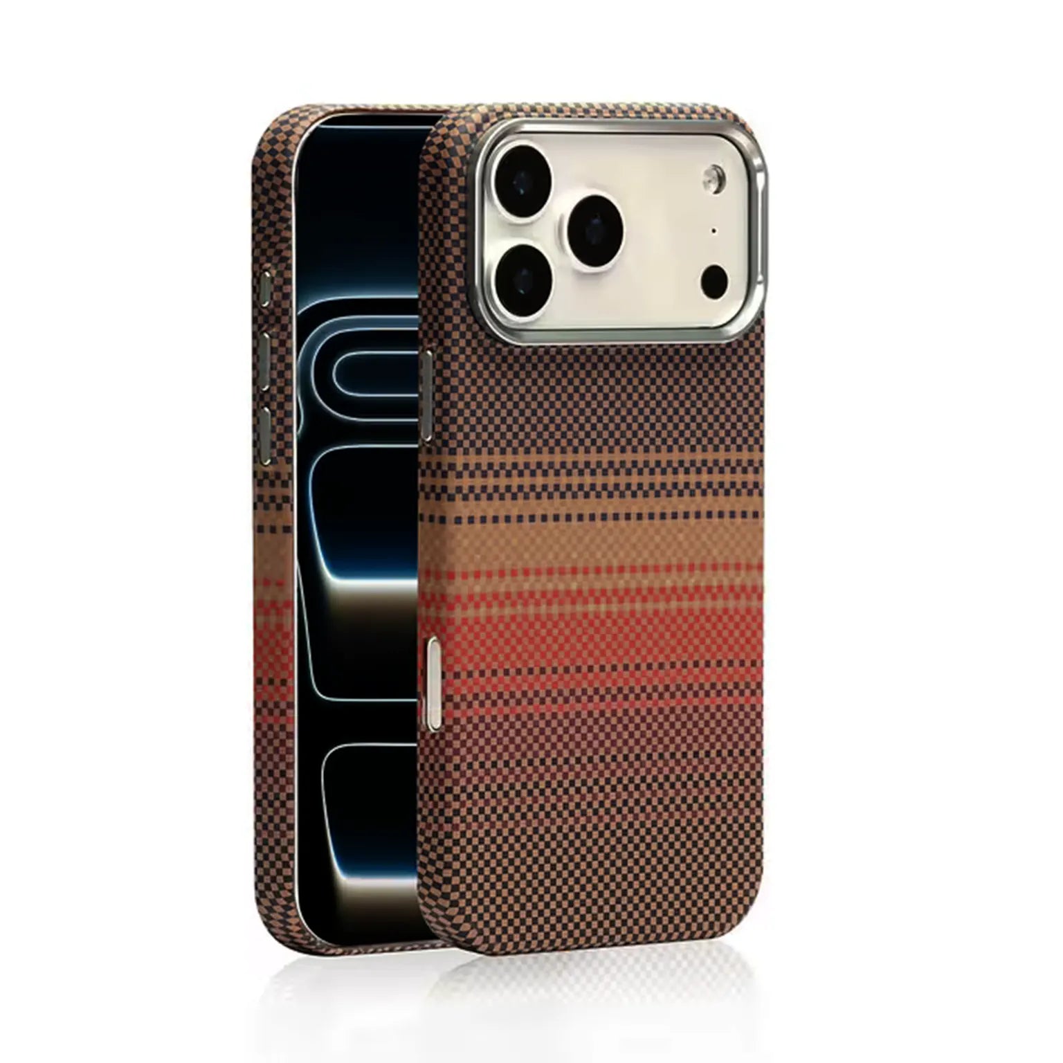 Aramid Texture Magnetic Magsafe Slim Case for iPhone 17 Pro KTSU6U643 8980656488587