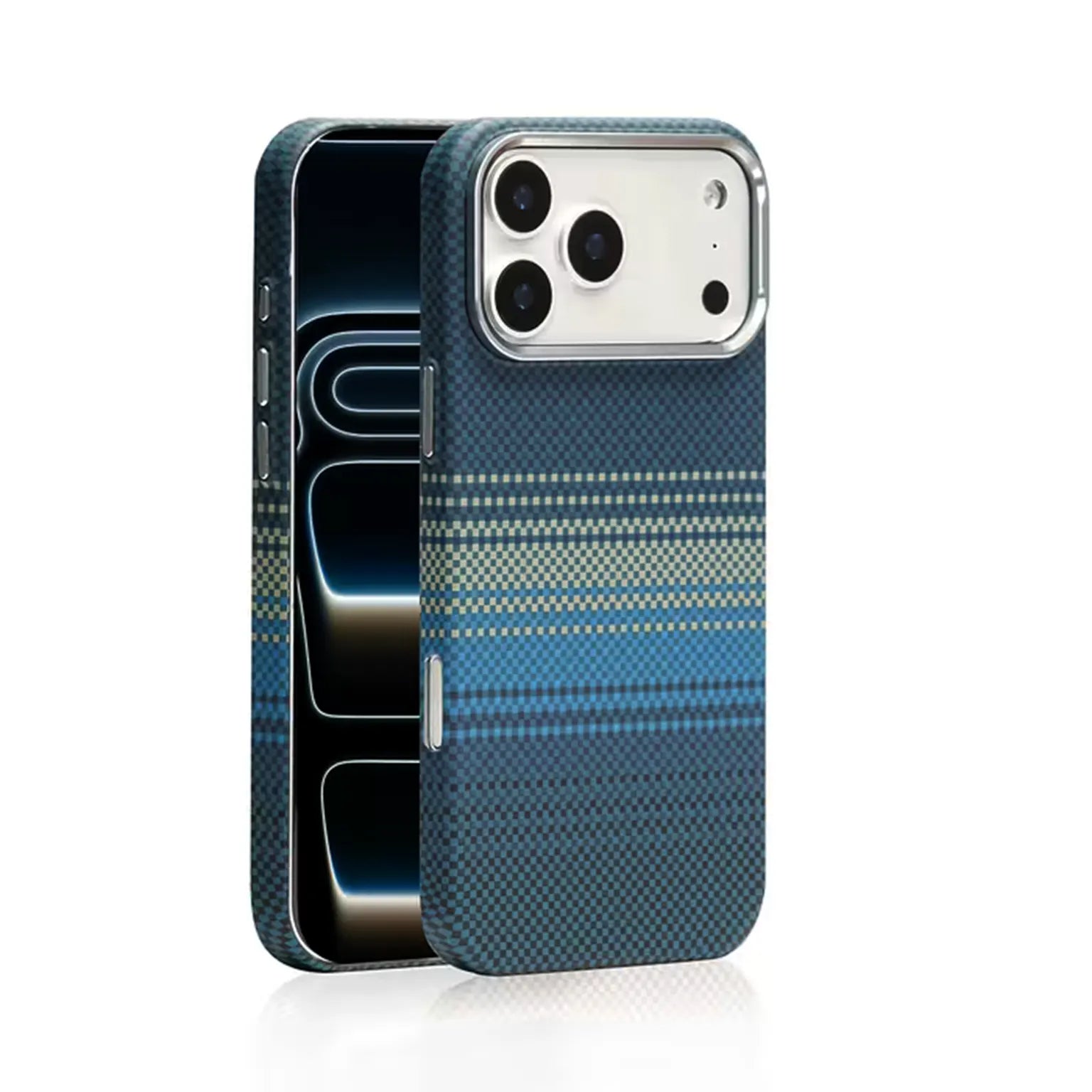 Aramid Texture Magnetic Magsafe Slim Case for iPhone 17 Pro KTSU1V3BU 8941031076652