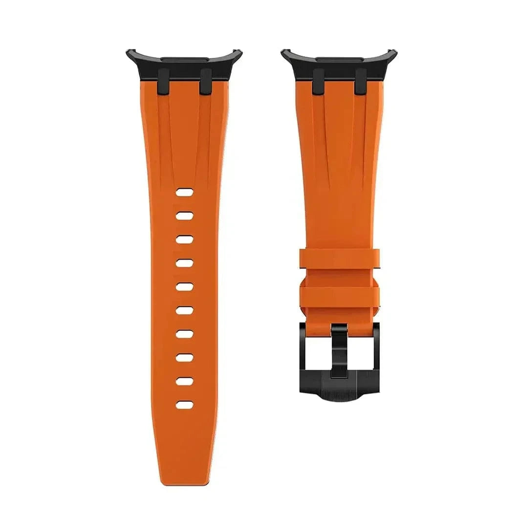Orange Armor Silicone Band for Samsung Watch Ultra 47mm Watch Bands