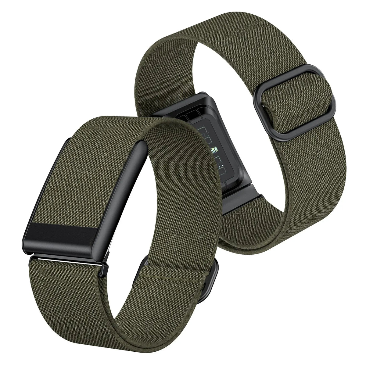 Elastic Nylon Soft Solo Loop Adjustable Replacement Strap for Whoop 5.0 PEAK Army Green