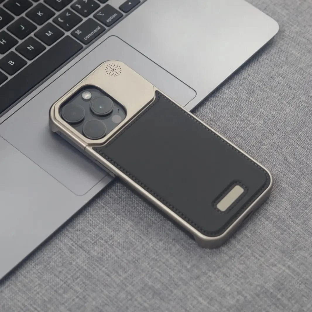 Aromatherapy Magsafe Leather Heat Dissipation Case for iPhone 15 Pro