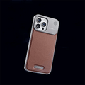 Cases & Covers for iPhone 15 Pro Max / Natural Titanium Aromatherapy MagSafe Case with Titanium Frame Leather Cover for iPhone