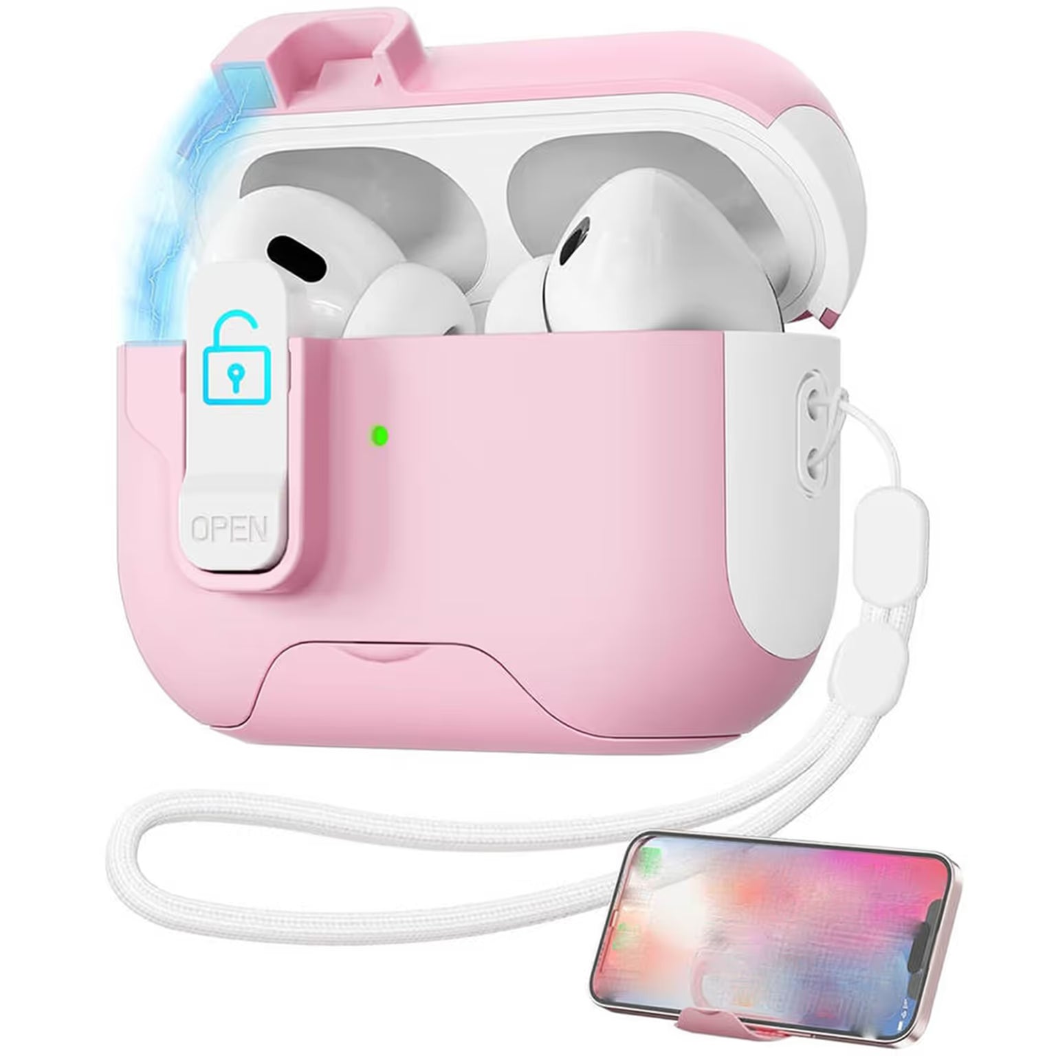 Cases & Covers Automatic Pop-up Holder Earphone Case with Switch Lock for Airpods Pro | Pro 2