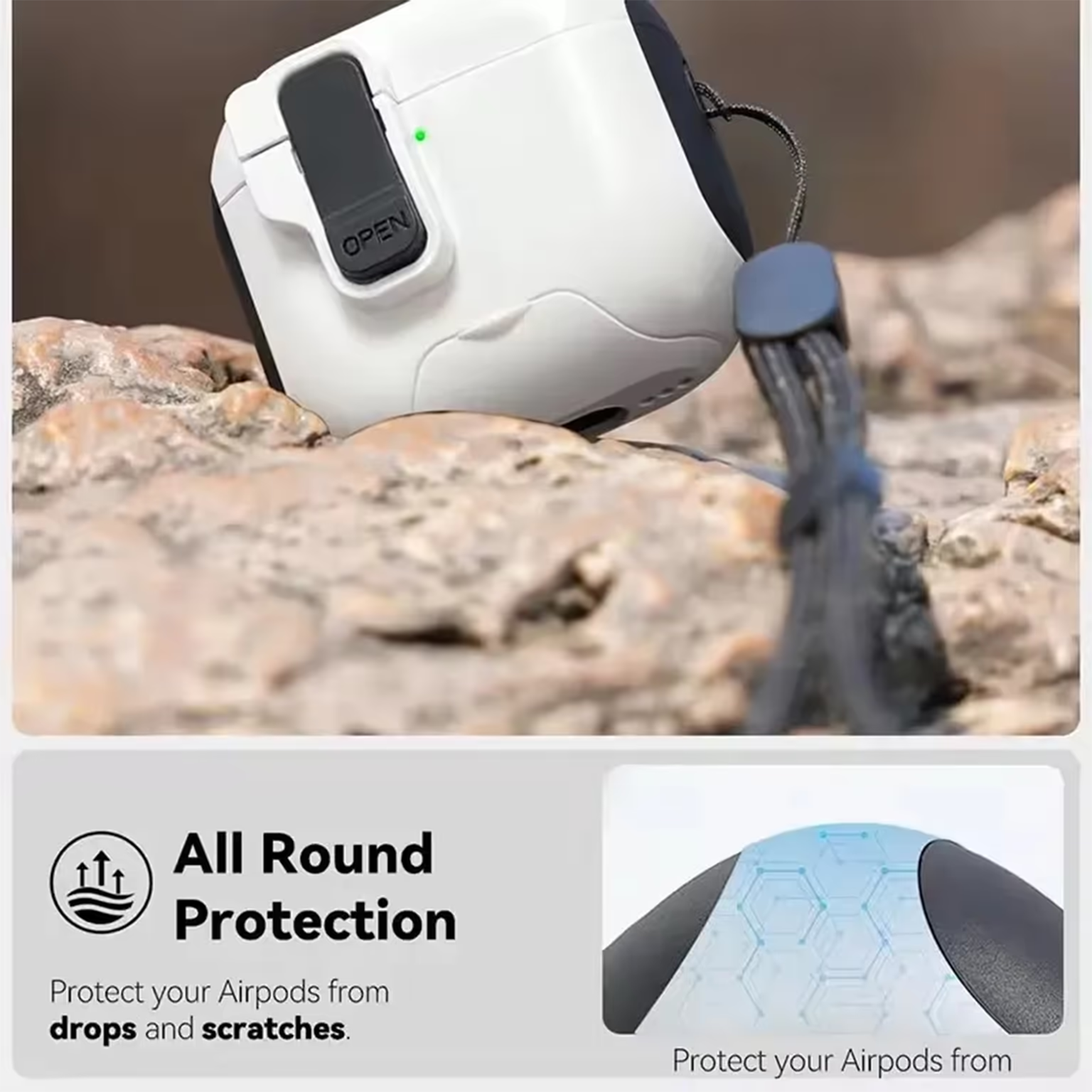 Cases & Covers Automatic Pop-up Holder Earphone Case with Switch Lock for Airpods Pro | Pro 2