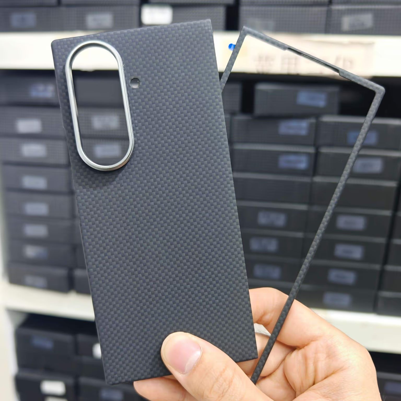 Real Aramid Kevlar Fiber Magsafe Case with Hinge Protection for Samsung Z Fold7