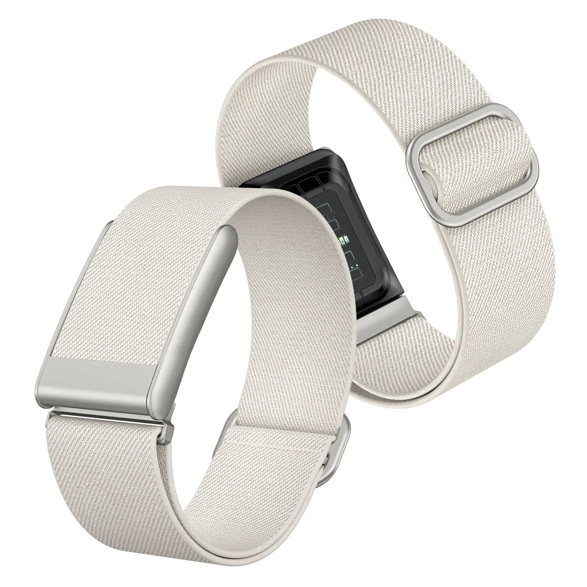Elastic Nylon Soft Solo Loop Adjustable Replacement Strap for Whoop 5.0 PEAK Beige