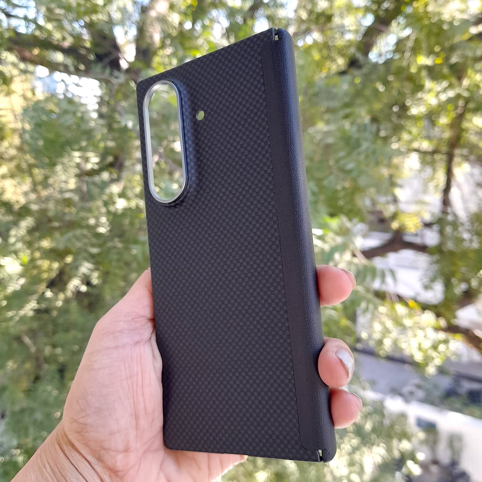 Real Aramid Kevlar Fiber Magsafe Case with Hinge Protection for Samsung Z Fold7