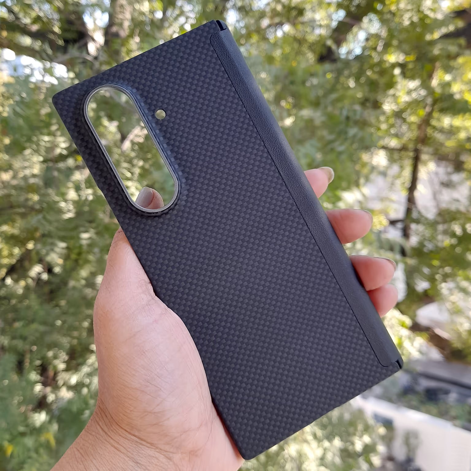 Real Aramid Kevlar Fiber Magsafe Case with Hinge Protection for Samsung Z Fold7