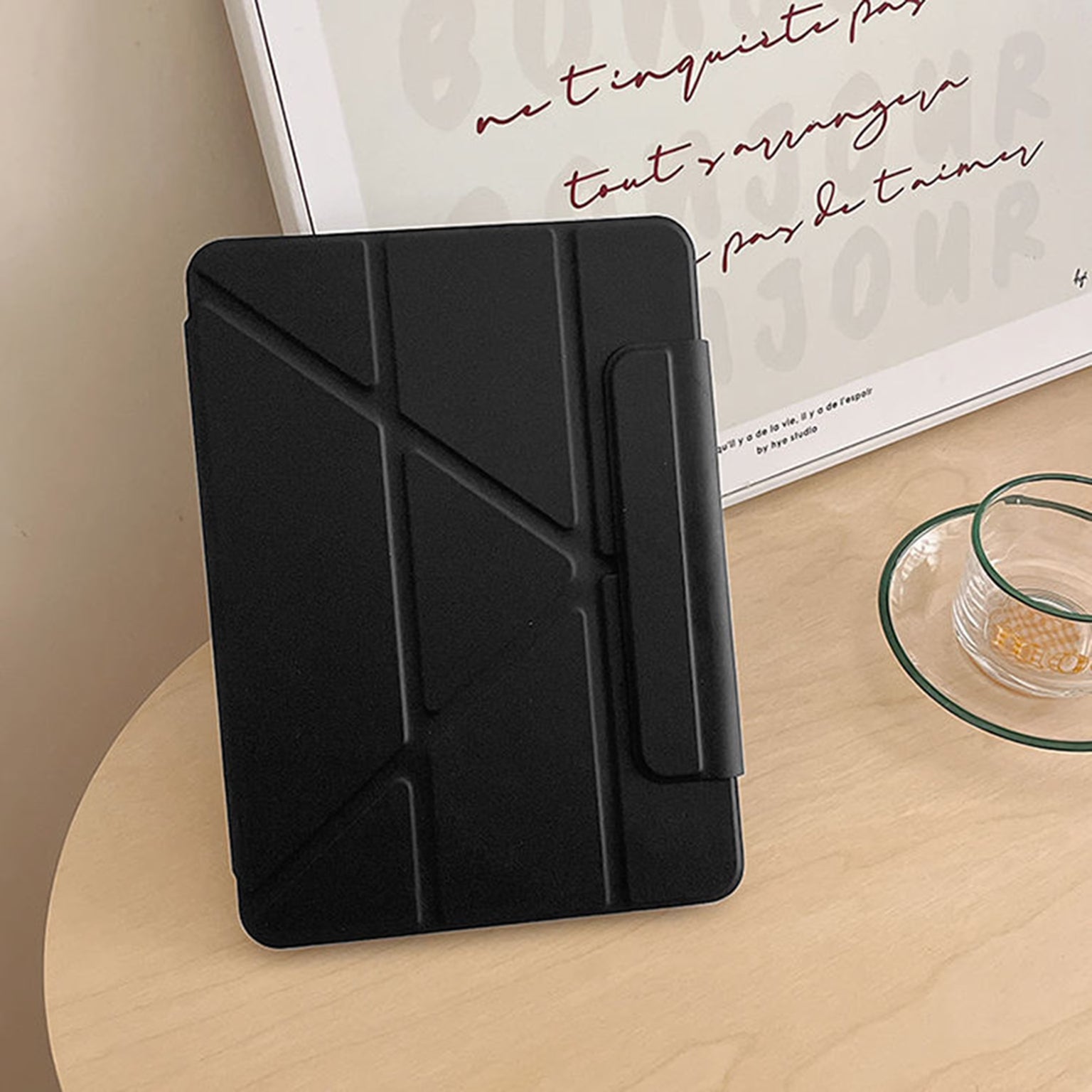 Multifold Leather Texture Magnetic Smart Folio Cover for iPad 10 (10.9-inch) | A16 (11-inch)