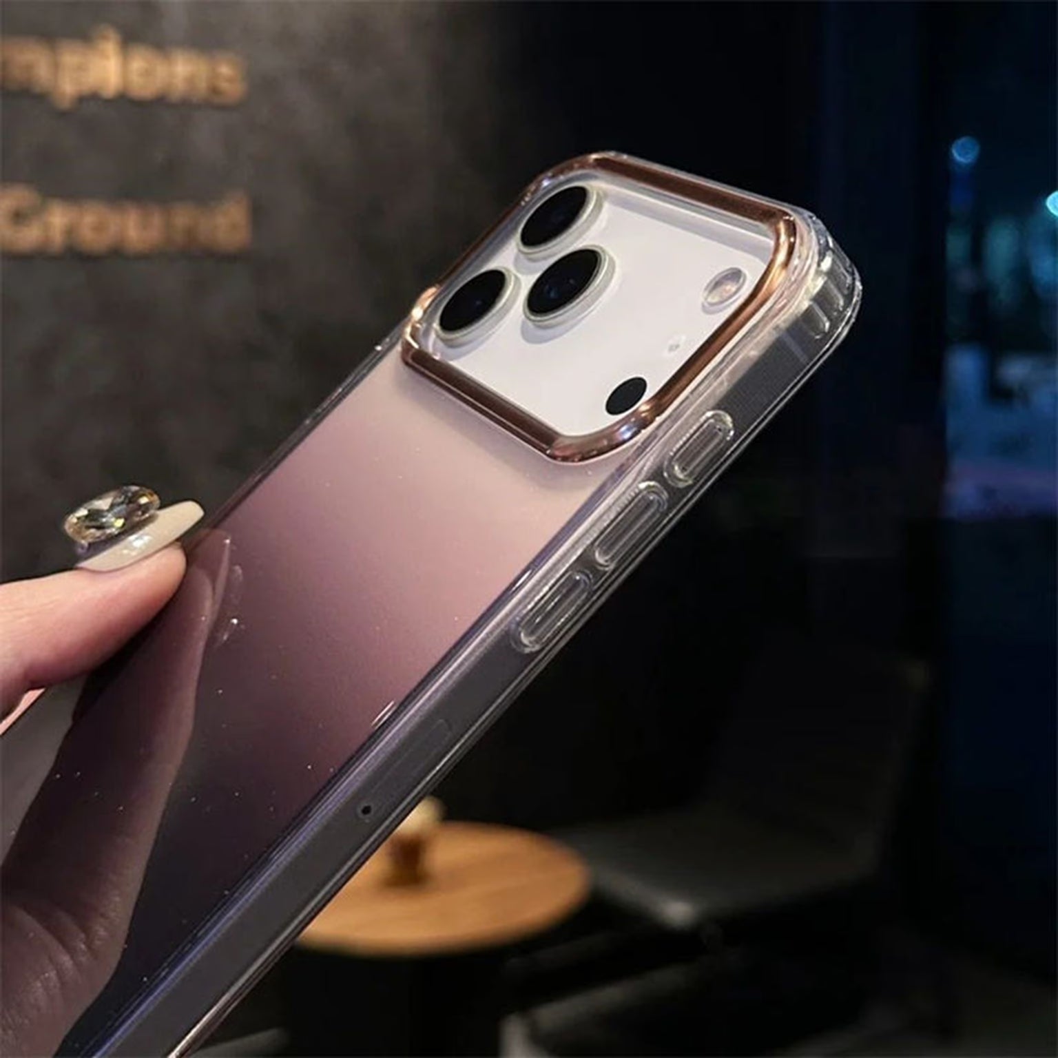 Fashion Bling Glitter Translucent Case for iPhone 17 Pro Max