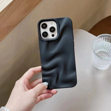 Water Ripple Pattern Silicone Soft Case for iPhone 15 Pro Max