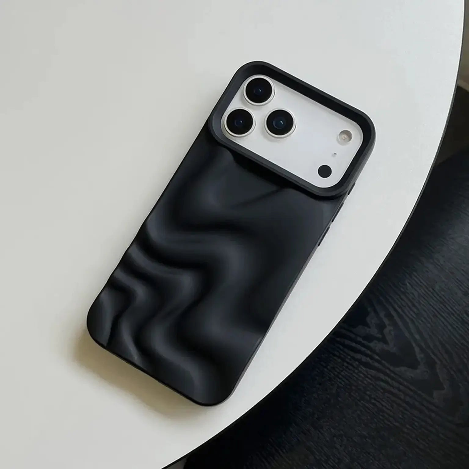 3D Water Ripple Pattern Wave Silicone Soft Case for iPhone 17