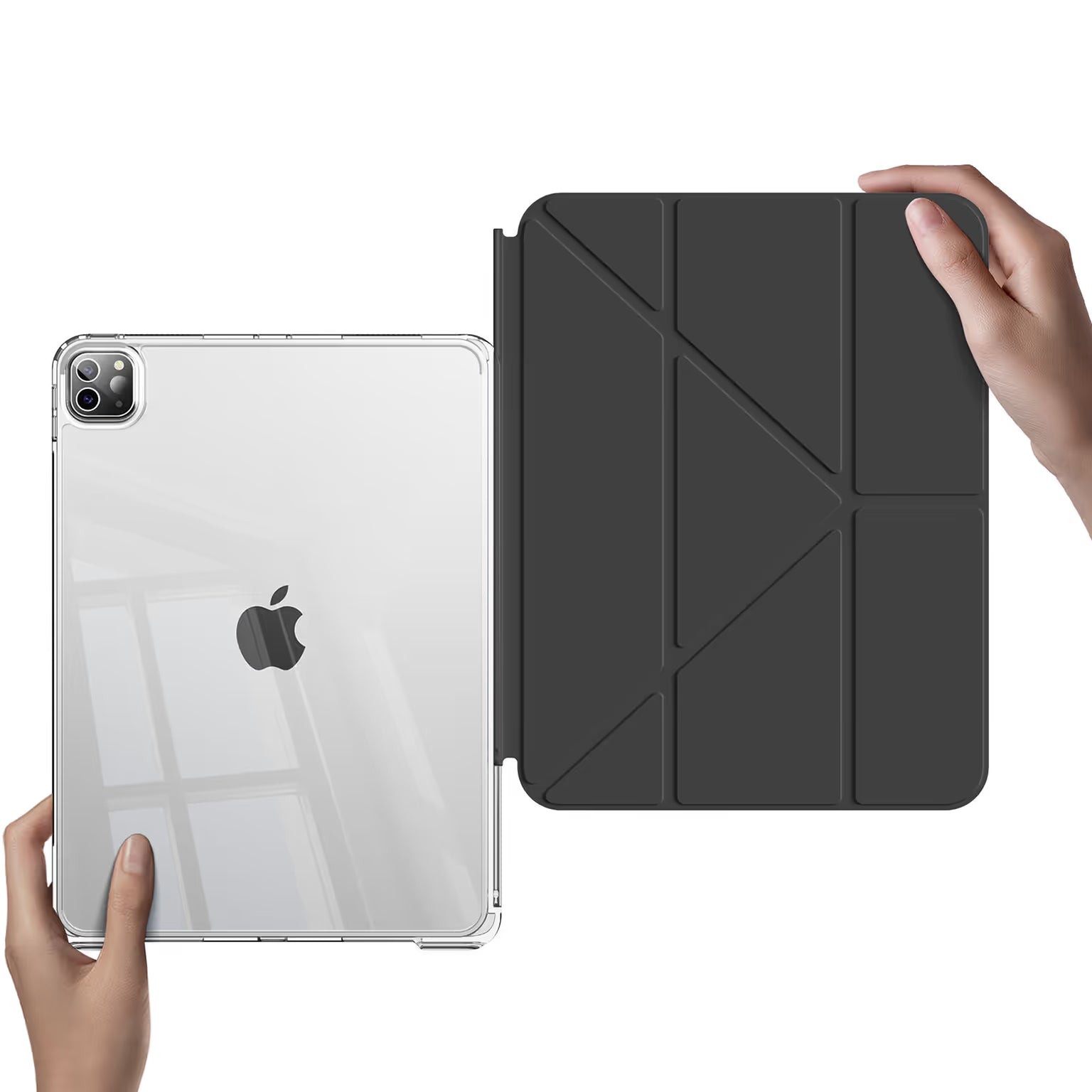 Cases & Covers Multifold Slim Soft Touch Leather Texture TPU Smart Cover for iPad Air 4 | Air 5 M1 (10.9 inch) | Air 6 M2 | Air 7 M3 (11 inch)