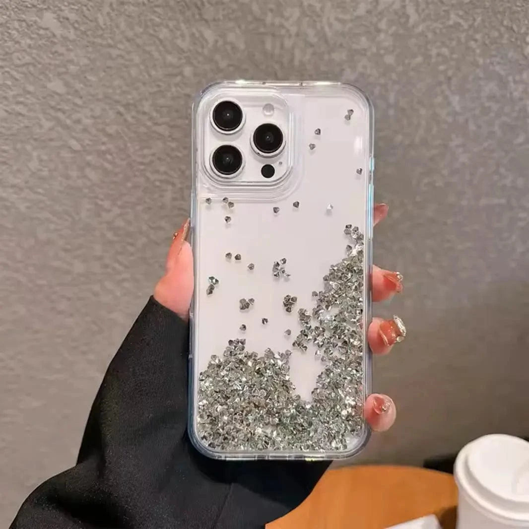 Bling Liquid Glitter Hard Case for iPhone 16
