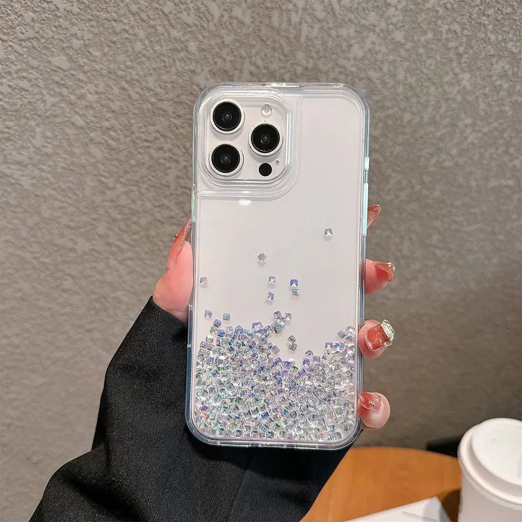 Bling Liquid Glitter Hard Case for iPhone 16