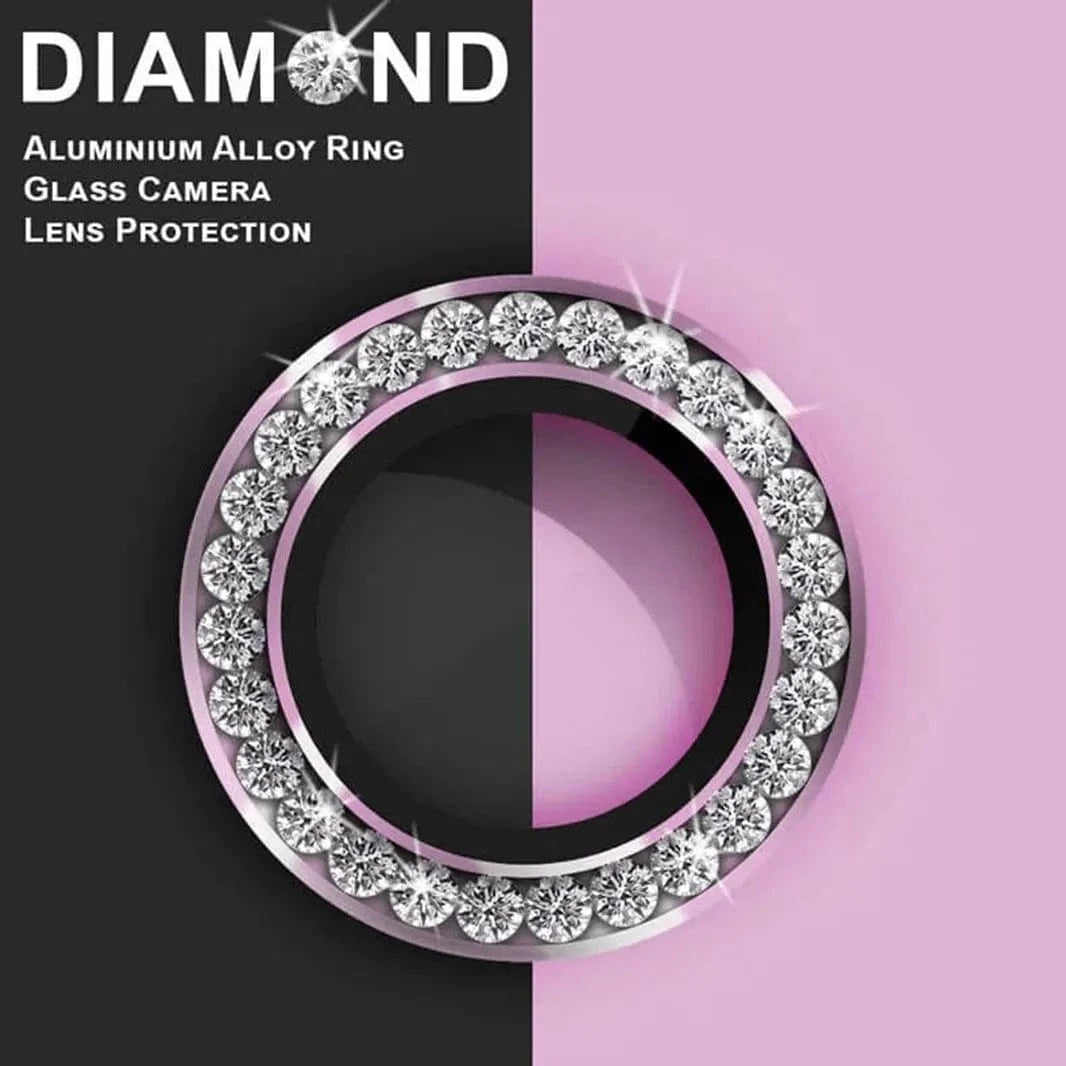 ktusu Generic Camera Lens Protectors Bling Sparkling Diamond Camera Lens Ring for iPhone 16 | 16 Plus Ultramarine