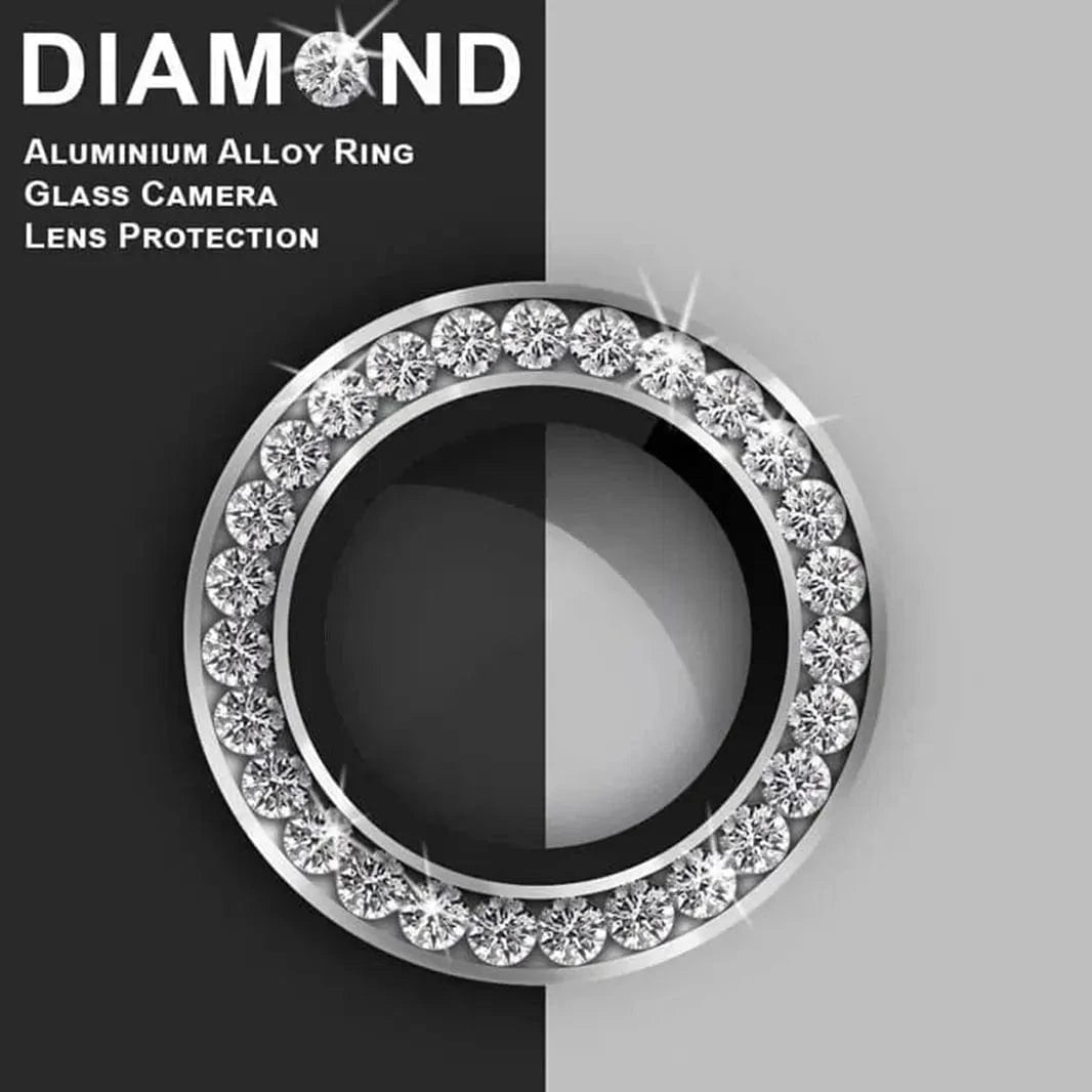 ktusu Generic Camera Lens Protectors Bling Sparkling Diamond Camera Lens Ring for iPhone 16 Pro | 16 Pro Max Desert Titanium