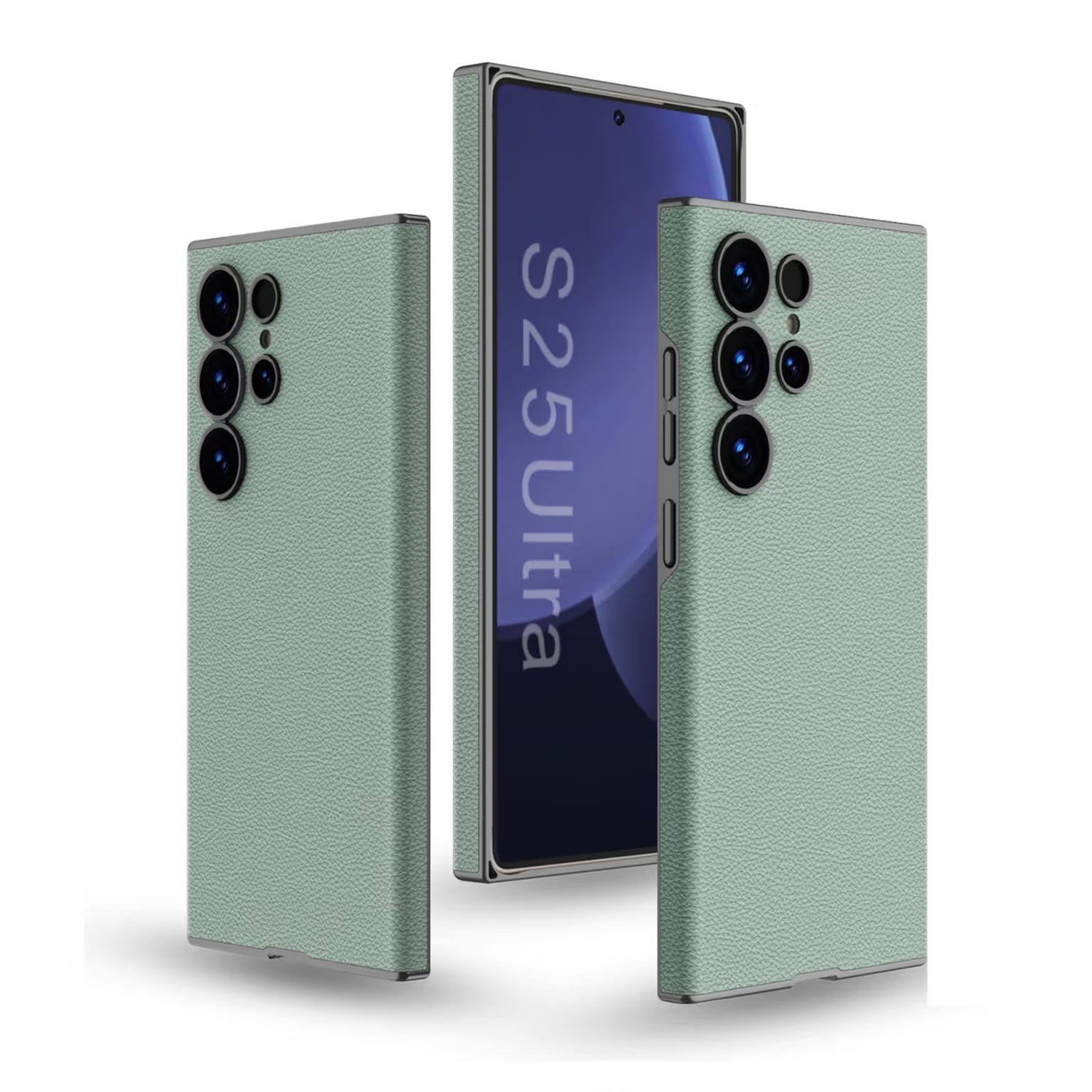 GKK Skin-feeling Leather Texture Hard Case for Samsung S25 Ultra