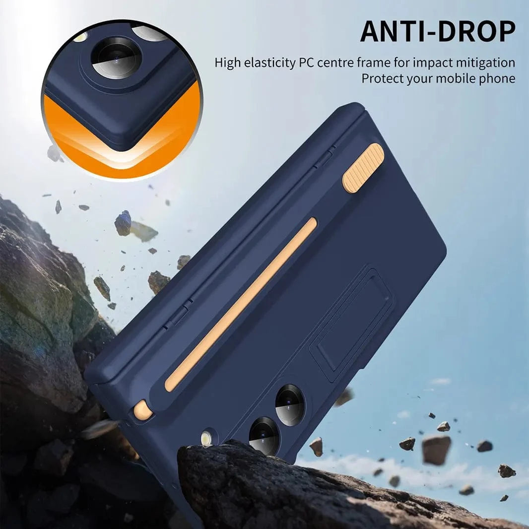 ktusu Generic Cases & Covers Bracket Kickstand Hinge Protection Case with Pen for Samsung Z Fold7