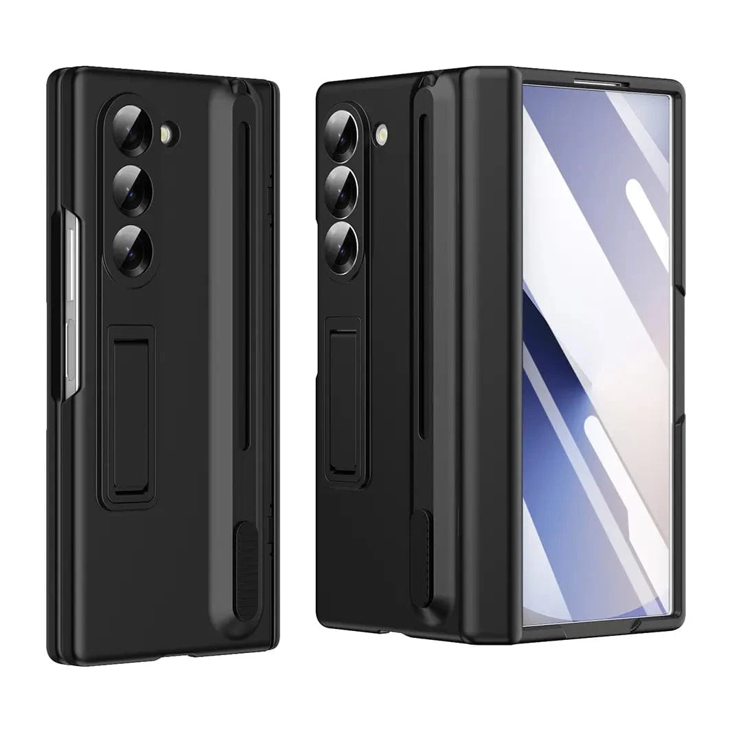 ktusu Generic Cases & Covers Bracket Kickstand Hinge Protection Case with Pen for Samsung Z Fold7 Black