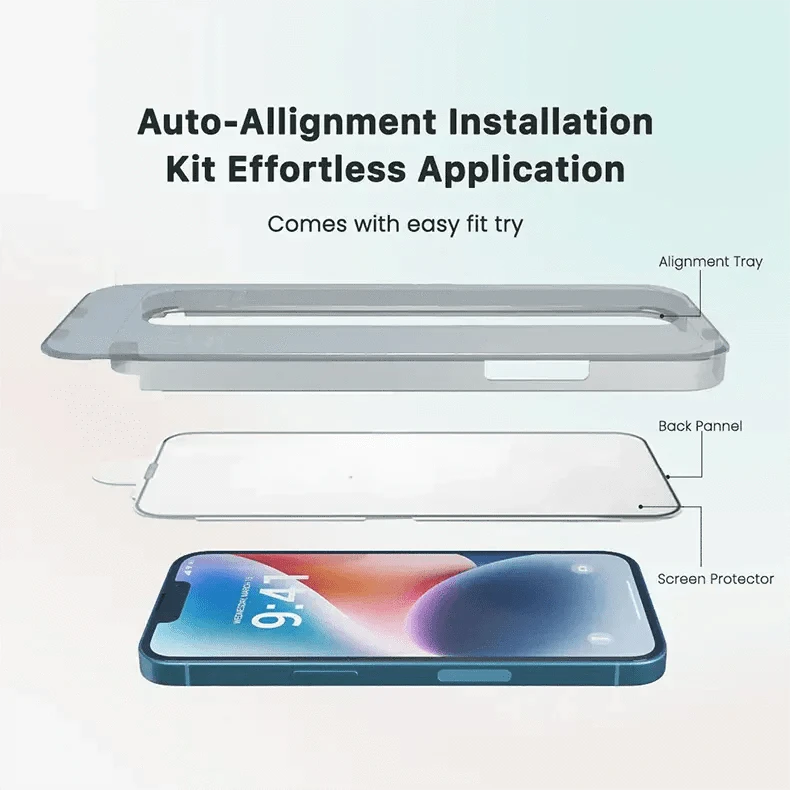 Screen Protection Brave Bear Easy Applicator Edge to Edge Tempered Glass for iPhone 13 Pro Max