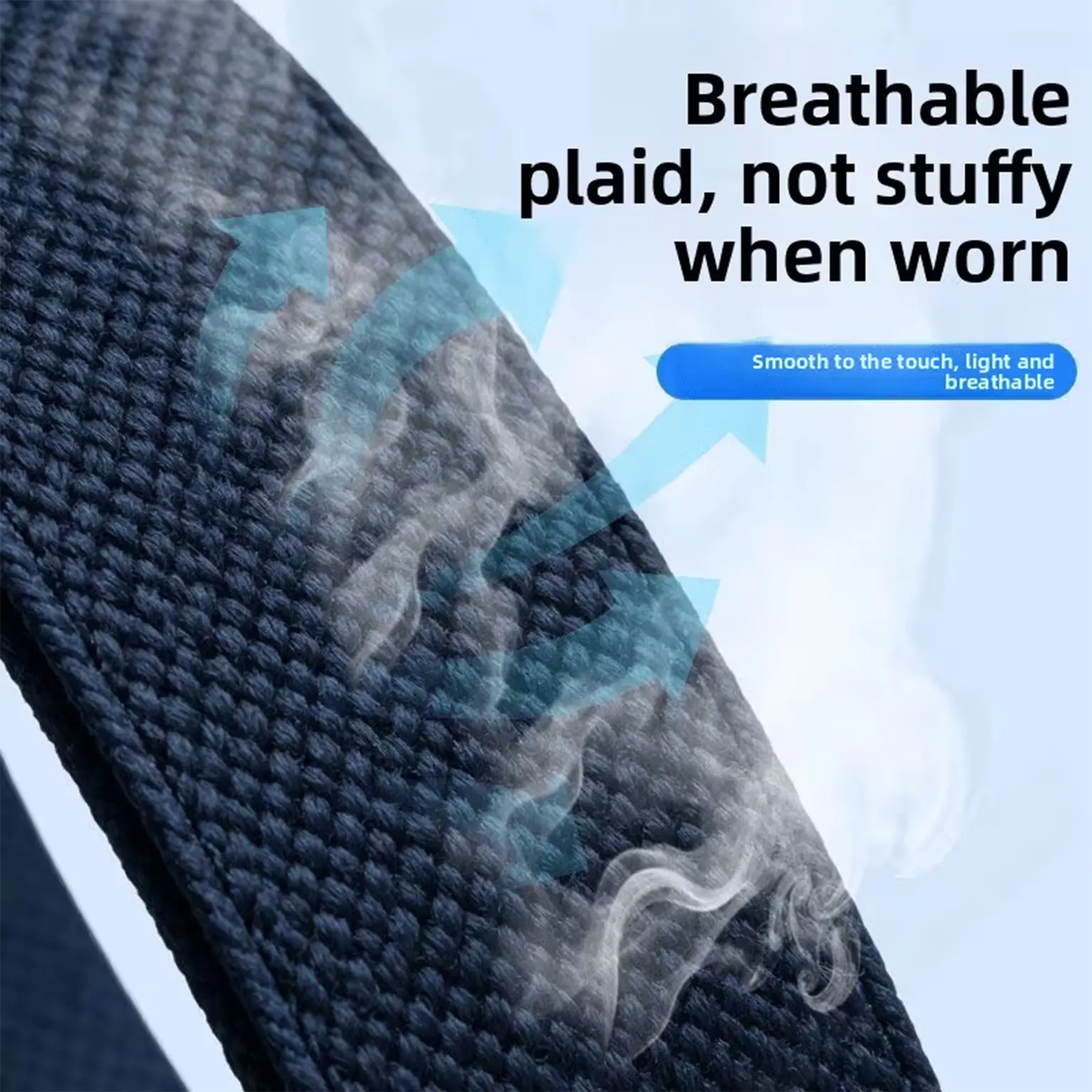 Breathable Stretch Nylon Quick-Adjust Magnetic Clasp Sports Wristband for Google Fitbit Air