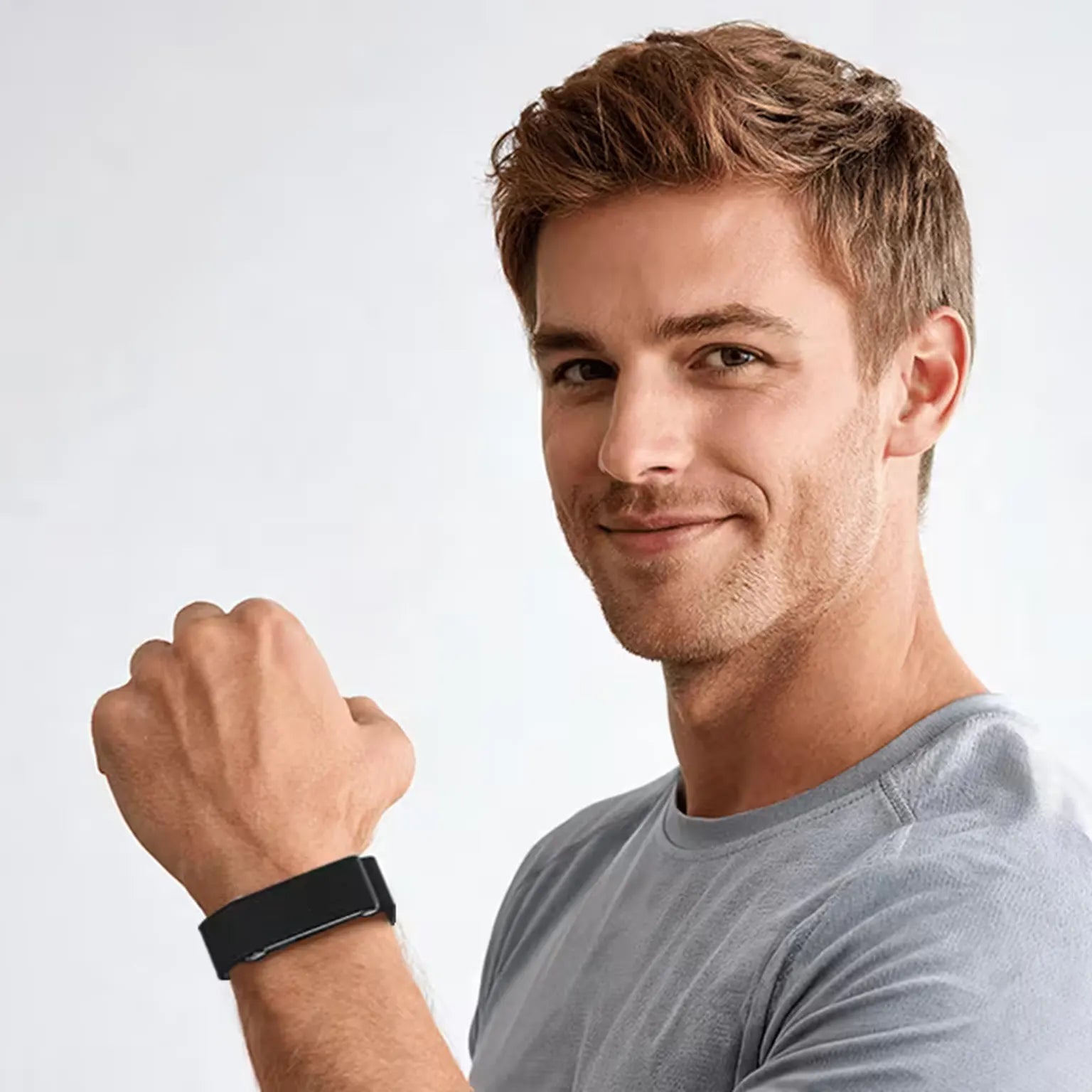 Breathable Stretch Nylon Quick-Adjust Magnetic Clasp Sports Wristband for Google Fitbit Air