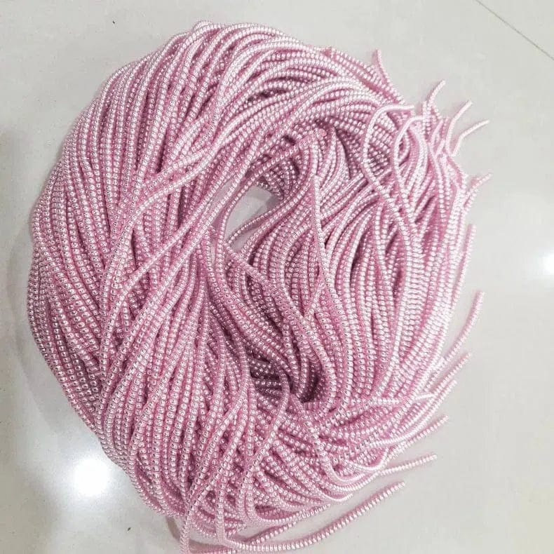 [ Pack of 3 ] Spiral Charger Cable Protector Data Wire Saver for Charging Cable ( 1.5 Meter ) Light Pink / Solid Color - Ktusu