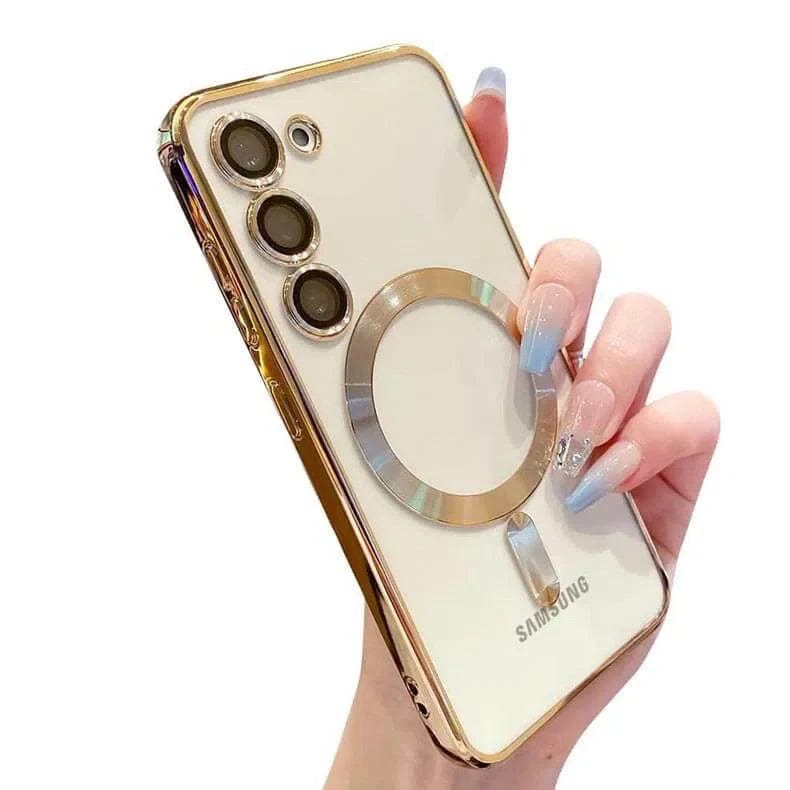 Cases & Covers for Samsung S23 Plus / Gold Camera Lens Protective Magnetic Magsafe Phone Case for Samsung Galaxy
