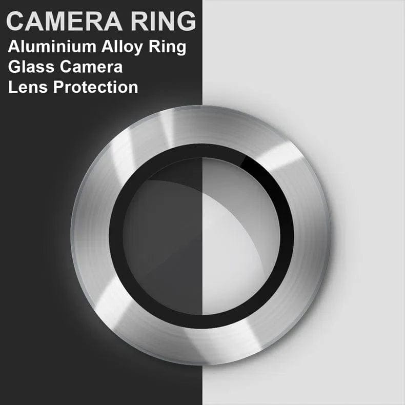 Camera Lens Protectors for iPhone 15 Pro Max / Silver Camera Lens Protector Glass aluminum alloy Ring for iPhone 15 Series