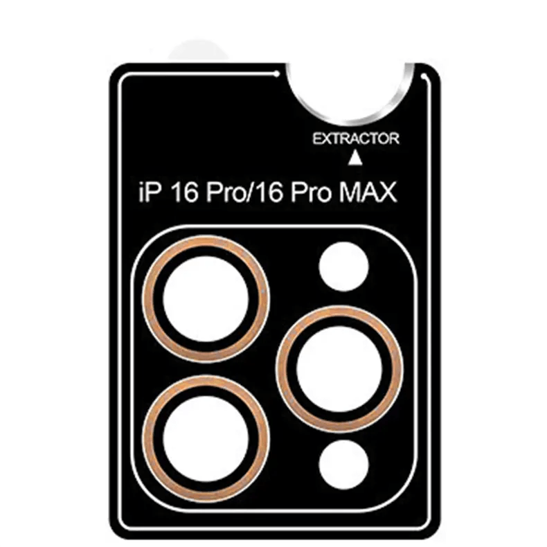 Camera Lens Protectors for iPhone 16 Pro | 16 Pro Max / Desert Titanium Camera Lens Protector Glass aluminum Ring with Easy Installation for iPhone