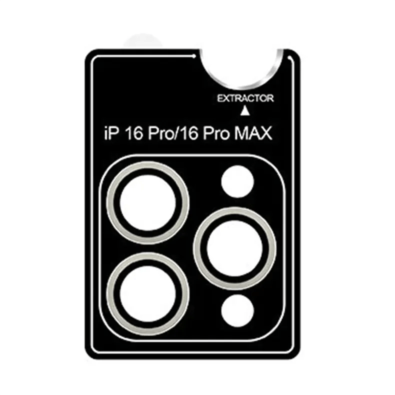 Camera Lens Protectors for iPhone 16 Pro | 16 Pro Max / Natural Titanium Camera Lens Protector Glass aluminum Ring with Easy Installation for iPhone