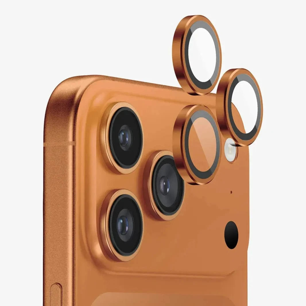 ktusu Generic Camera Lens Protectors Camera Lens Protector with Easy Installation for iPhone 17 Pro | 17 Pro Max Cosmic Orange