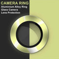 Camera Lens Protector Glass aluminum alloy frame Ring for Apple iPhone 15 Series iPhone 15 Plus / Banana Yellow - Ktusu