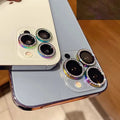 Bling Diamond Camera lens protector glass ring aluminum alloy frame for Apple iPhone - Ktusu