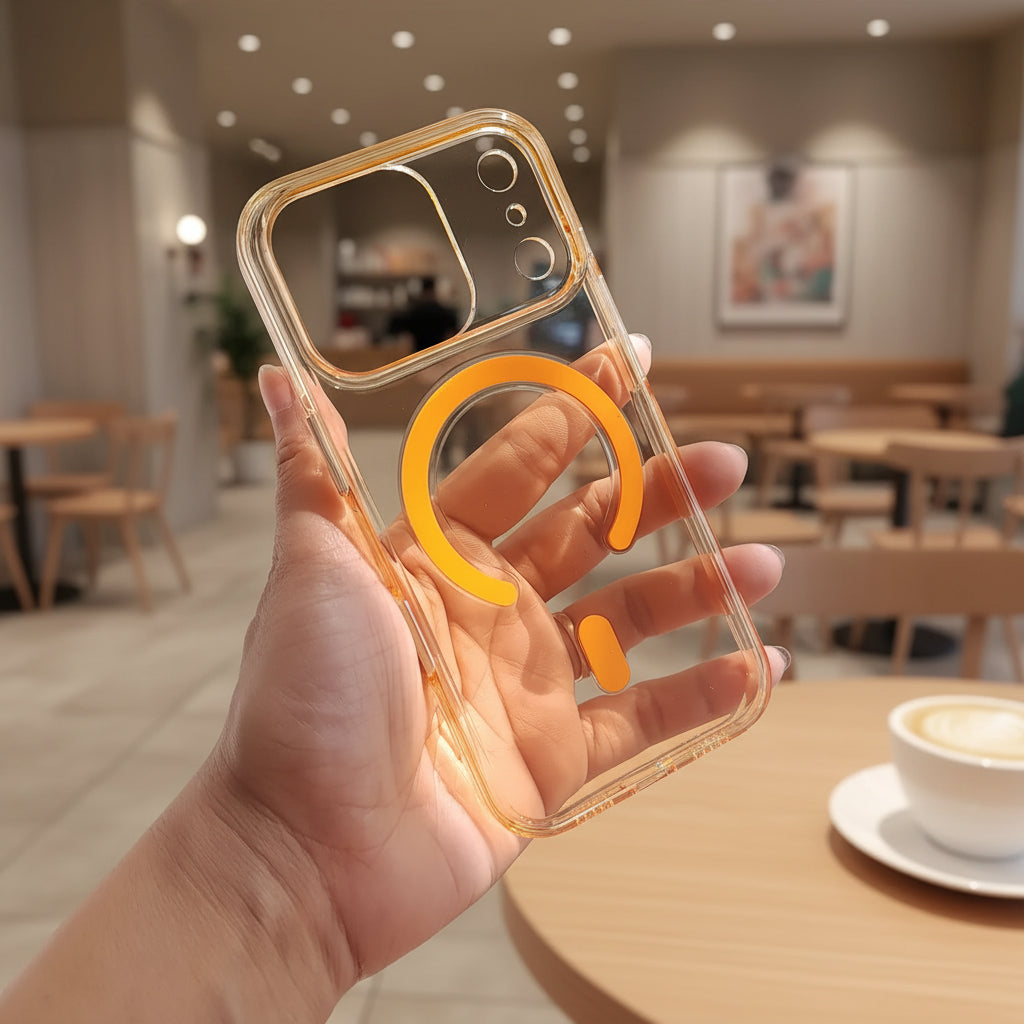 Cases & Covers Camera Potective Colored Crystal Slim Magsafe Hard  Case for iPhone 17 Pro Max