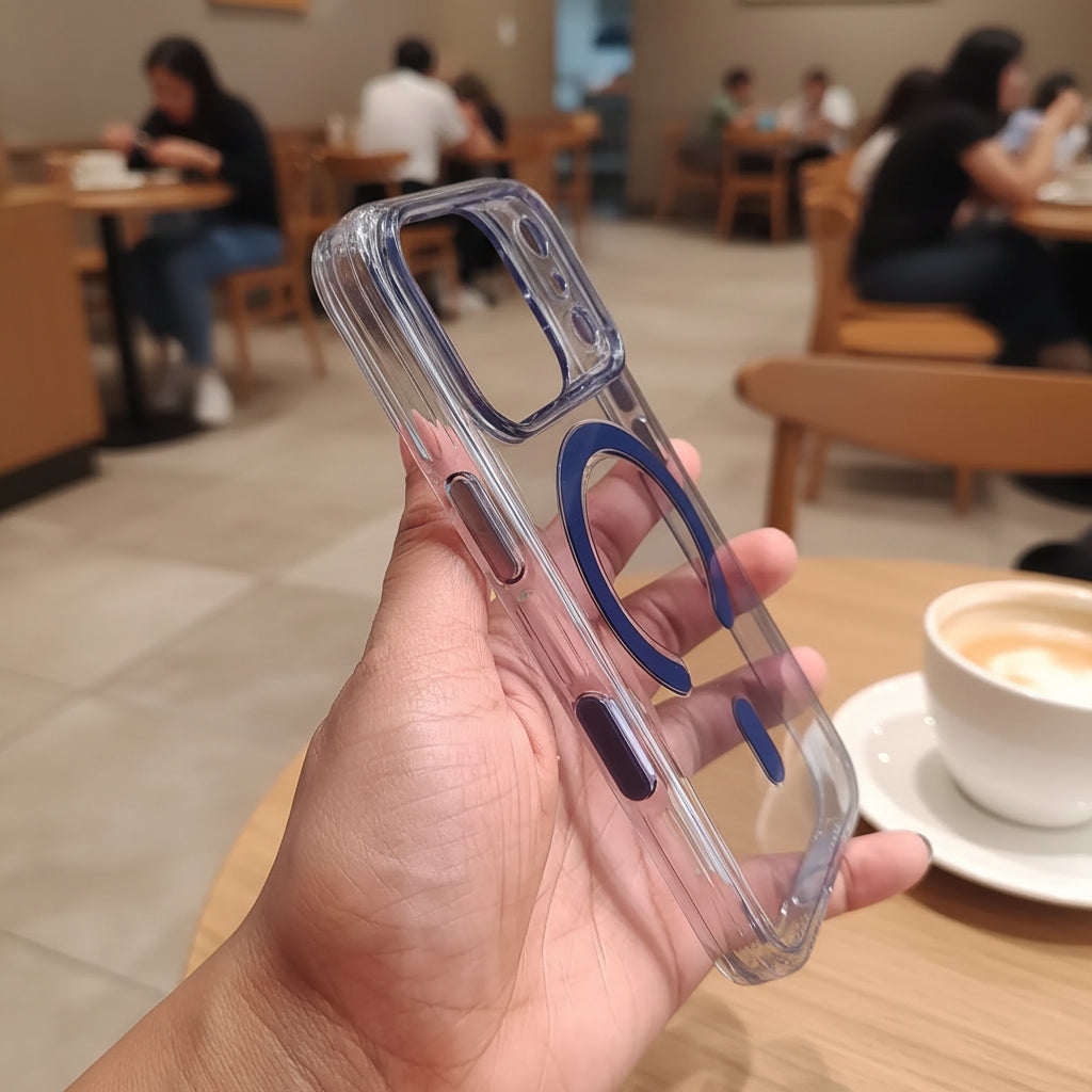 Cases & Covers Camera Potective Colored Crystal Slim Magsafe Hard  Case for iPhone 17 Pro Max